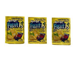 Kool Aid Fruit Ts Lemonade Tea Set of 3 Packs Cafdeine Free u